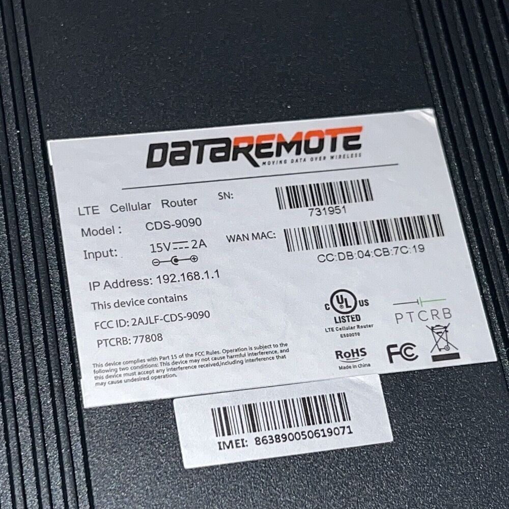 DataRemote CDS-9090 Advanced LTE Cellular Router - Picture 5 of 9